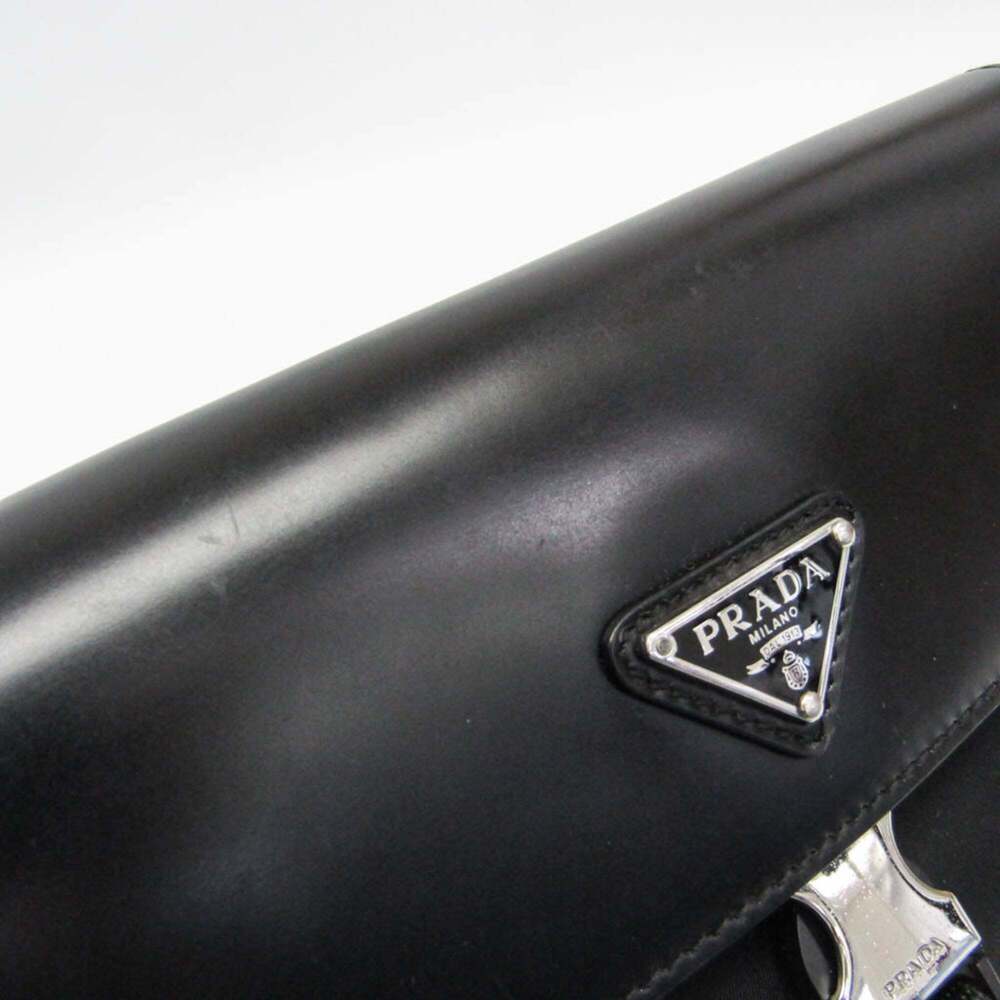 PRADA Black Leather Shoulder Bag - Picture 7 of 16